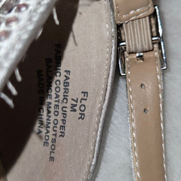 Thalia Sodi Silver Rhinestone Studded High Heel T-Strap Peep Toe Shoes 7M - Picture 11 of 14